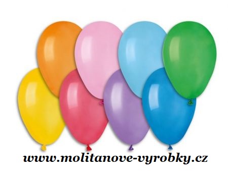 Balonky nafukovací pastelové ( 21cm ) - 100ks v balení